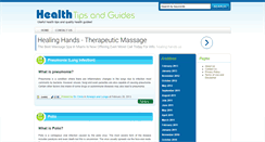 Desktop Screenshot of healthtipsandguides.net